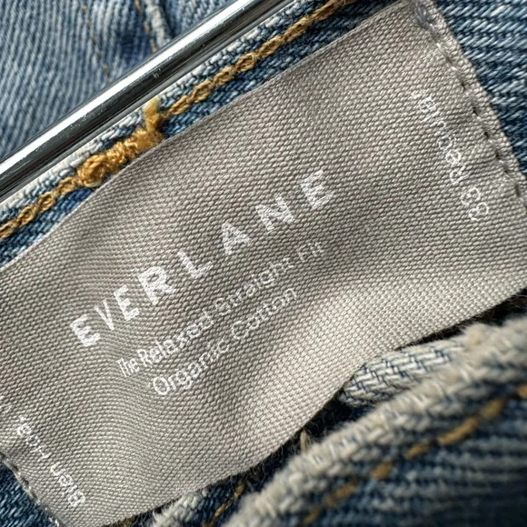NWT EVERLANE SIZE 33 The Relaxed Straight Fit leg Organic Cotton Jeans - Picture 5 of 8